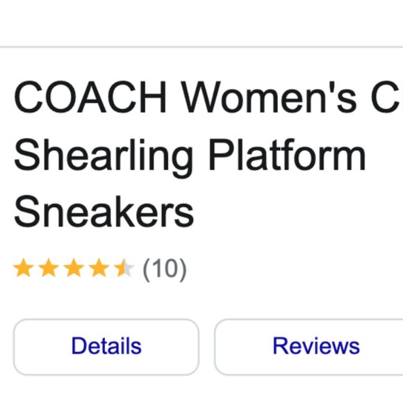 COACH Citysole Shearling Platform Sneakers MSRP$175 Great Reviews - Picture 3 of 7